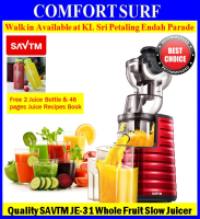 SAVTM JE-31 Whole Slow Juicer 100% Fresh Fruit Juice Extraction Blender Maker * FREE Gifts